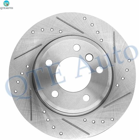 PM Auto Front Drilled Slotted Brake Disc Rotors 300mm For 2001-2005 BMW 325I Base in Saudi Arabia