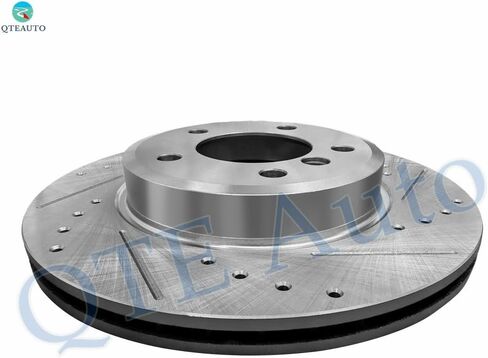 PM Auto Front Drilled Slotted Brake Disc Rotors 300mm For 2001-2005 BMW 325I Base in Saudi Arabia