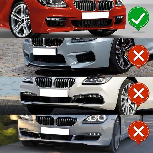 W-Power ، ملحقات شفة ومتوسطة الجانبية من 10 قطع ، توافق توافق مع 2012-2018 BMW 640i 650i F06 F12 M-Sport ، Front Lip Spoiliter ABS (ألياف الكربون مرسومة) in Saudi Arabia