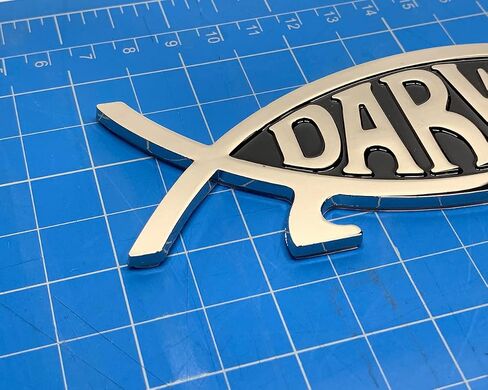 Metal Darwin Fish Car Emblem in Saudi Arabia