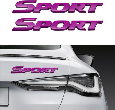 2PCS Sport Edition Emblem Scal ، ملصق شارة Metal Fender Fender 3D ، تخصيص شارة غطاء محركيات أمامي مع مادة لاصقة قوية ، ملحق للسيارة للسيارة (Silver) (Silver) in Saudi Arabia
