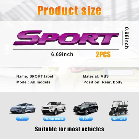 2PCS Sport Edition Emblem Scal ، ملصق شارة Metal Fender Fender 3D ، تخصيص شارة غطاء محركيات أمامي مع مادة لاصقة قوية ، ملحق للسيارة للسيارة (Silver) (Silver) in Saudi Arabia