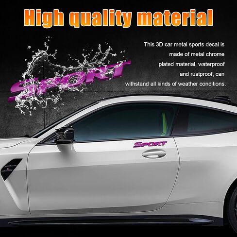 2PCS Sport Edition Emblem Scal ، ملصق شارة Metal Fender Fender 3D ، تخصيص شارة غطاء محركيات أمامي مع مادة لاصقة قوية ، ملحق للسيارة للسيارة (Silver) (Silver) in Saudi Arabia