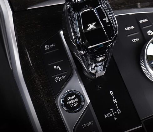 iJDMTOY Crystal Diamond Series Reflective Engine Push Start Stop Button w/Black Surrounding Trim Compatible with BMW Gxx 2 3 4 8 Series X5 X6 X7 Z4, etc in Saudi Arabia