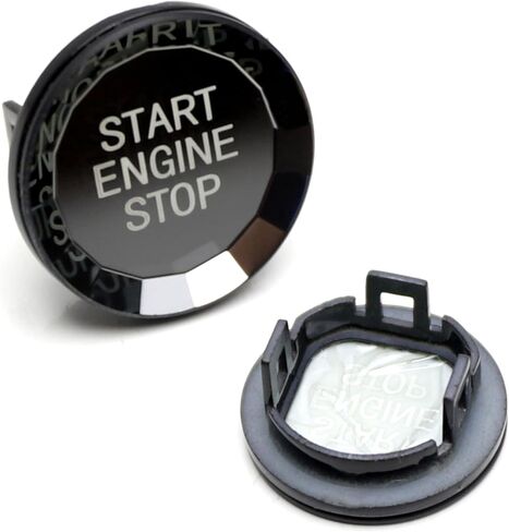 iJDMTOY Crystal Diamond Series Reflective Engine Push Start Stop Button w/Black Surrounding Trim Compatible with BMW Gxx 2 3 4 8 Series X5 X6 X7 Z4, etc in Saudi Arabia