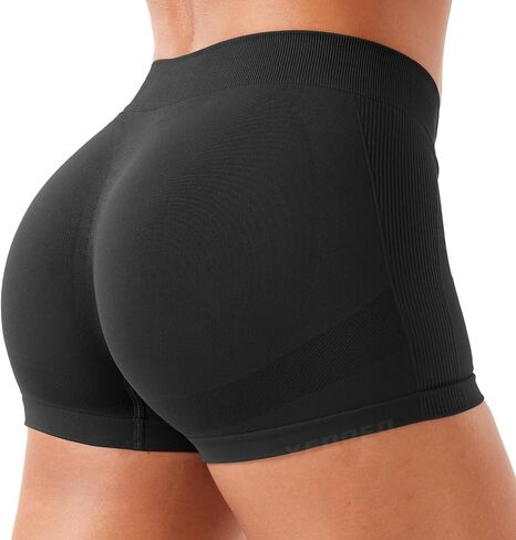 Yeoreo Women Womenout Strings Booty Shorts منخفضة الارتفاع 2.5 "Scrunch بعقب رفع راكب الدراجة النارية الصالة الرياضية الساخنة سبانديكس لليوغا الجري in Saudi Arabia