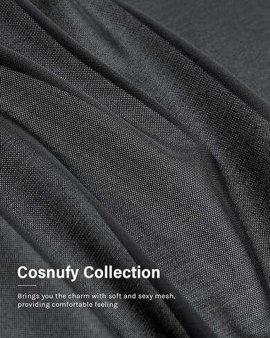 INLYRIC Women's Cosnufy Mesh Sheer Long Sleeve Tops See Through Crew Neck Going Out Tops Trendy Sexy Shirts in Saudi Arabia