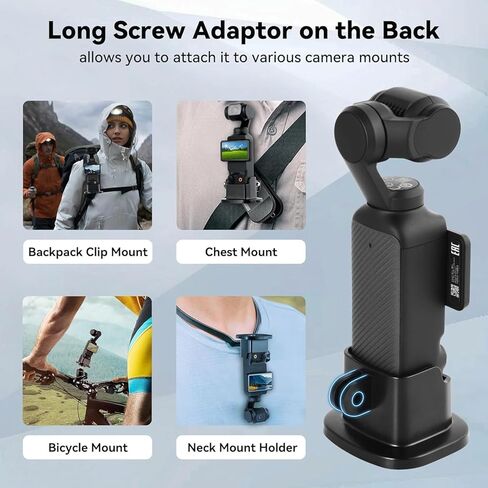 UTEBIT 2 Packs Desktop Mount for DJI Osmo Pocket 3 with Long Screw Adapter Bottom 1/4" Screw Hole in Kuwait