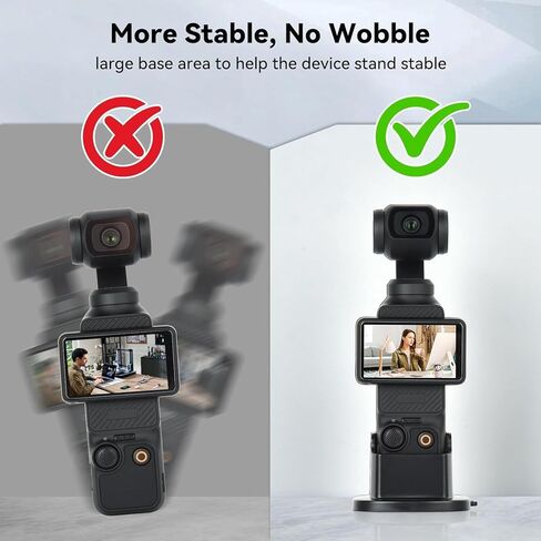 UTEBIT 2 Packs Desktop Mount for DJI Osmo Pocket 3 with Long Screw Adapter Bottom 1/4" Screw Hole in Kuwait