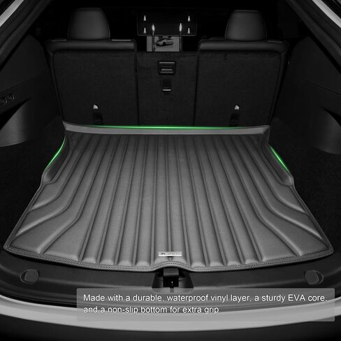 Floor Mats Compatible with Tesla Model Y 5-Seat 2021-2024 - Premium Design & Extreme Coverage - All Weather Cargo Liner Trunk Accessories (Does NOT fit 7-Seat) in Kuwait