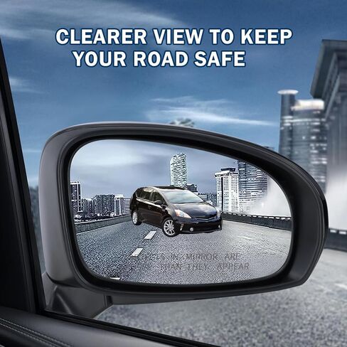 Right Passenger Side Door Mirror Compatible With 2012 2013 2014 2015 2016 2017 Toyota Prius V With Manual Folding Power Glass Black Replace#87910-47280(3Pins) in Saudi Arabia