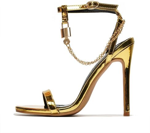 Cape Robbin Women's Mabelle Mabelle Cankle سلسلة التفاصيل الخنزير الكعب الصندل in Kuwait