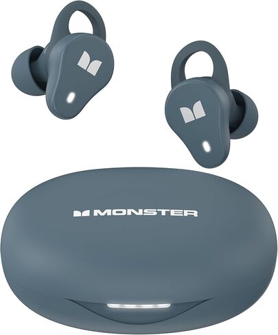 MONSTER N-Lite 210 Wireless Earbuds, Bluetooth 5.4 in-Ear Stereo Headphones, Built-in Mic for Crystal Clear Call, 32H Playtime, Type-C Charging, Waterproof in-Ear Ear Buds Earphones for Sports, Black in Saudi Arabia