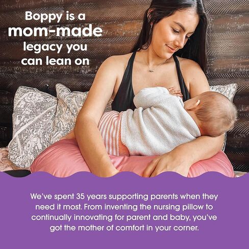 Boppy Total Body Pregnancy Pillow with Organic Cotton, Easy-on Removable Cover in Biscuit for Full-Body Support, Body Pillow for Pregnancy and Postpartum Positioning in Saudi Arabia
