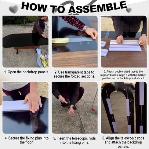 قوس الخلفية الوقوف في الهواء الطلق ، 6.6 قدم+5.5 قدم خلفية وردية الظهر الإطار مع الأضواء ، 2 مجموعة جولة أعلى صورة مقدمة in Kuwait