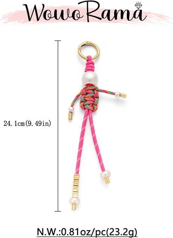 WOWORAMA Teacher Keychain Bag Charm Cute Apple Pencil Purse Charm Keyring Teacher Appreciation Key Chains with Ruler Palette Charms Accessories in Saudi Arabia