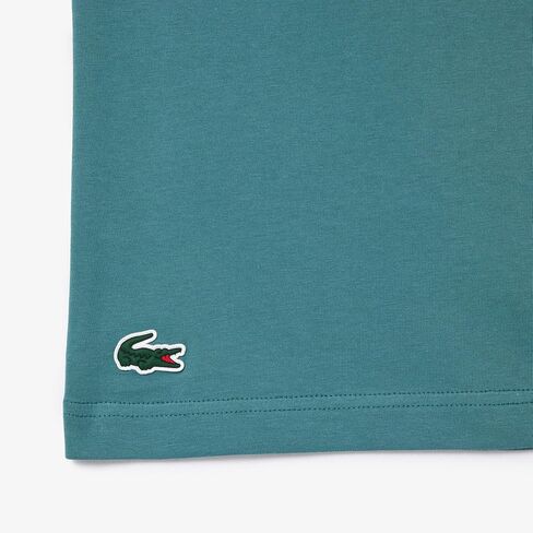 تي شيرت شعار Lacoste Men's Ultra Dry XXL Sport ، الأسود/الكاكي ، 3x-large in Kuwait