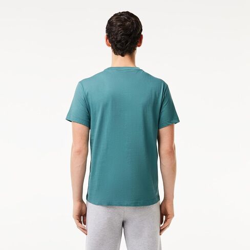 تي شيرت شعار Lacoste Men's Ultra Dry XXL Sport ، الأسود/الكاكي ، 3x-large in Kuwait