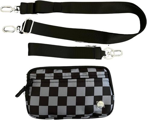 Gold Blush DualMode 2 in 1 Wallet – Nylon Wristlet & Crossbody Bag for Women, Fits Most Smartphones in Saudi Arabia