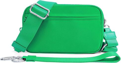 Gold Blush DualMode 2 in 1 Wallet – Nylon Wristlet & Crossbody Bag for Women, Fits Most Smartphones in Saudi Arabia