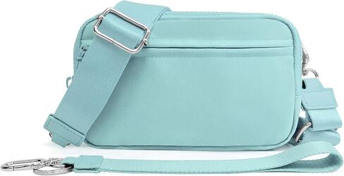 Gold Blush DualMode 2 in 1 Wallet – Nylon Wristlet & Crossbody Bag for Women, Fits Most Smartphones in Saudi Arabia