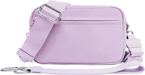 Gold Blush DualMode 2 in 1 Wallet – Nylon Wristlet & Crossbody Bag for Women, Fits Most Smartphones in Saudi Arabia