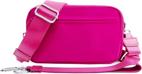 Gold Blush DualMode 2 in 1 Wallet – Nylon Wristlet & Crossbody Bag for Women, Fits Most Smartphones in Saudi Arabia