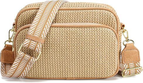 Straw Purse RFID Blocking Summer Purses for Women 2025 Woven Crossbody Bags Small Shoulder Handbags for Beach Travel in Saudi Arabia