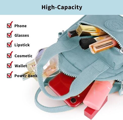 أكياس كروس للنساء حقيبة حمل صغيرة مقاومة للماء مع حقيبة كتف كاتول عبر الهاتف المحمول متعددة الجيوب in Kuwait