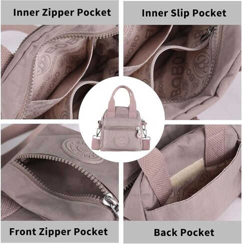 أكياس كروس للنساء حقيبة حمل صغيرة مقاومة للماء مع حقيبة كتف كاتول عبر الهاتف المحمول متعددة الجيوب in Kuwait