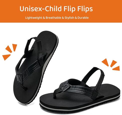 WateLves Toddler Flip Flops Girls Boys Sandals Shoes Kids Slip on Summer Sandals for Bath Shower Beach Pool (Toddler/Little Kid/Big Kid) in Kuwait