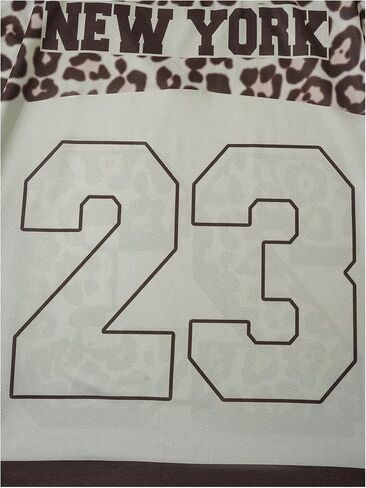 Verdusa Men's Leopard Print Jersey Shirts Number Graphic Tees Vintage Summer T Shirt in Saudi Arabia