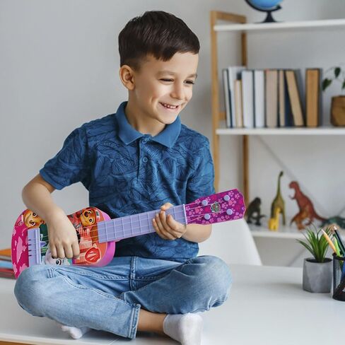 Lollipop Baby Shark Ukulele Guitar Toy, 4 String Mini Guitar Musical Instrument, Educational Learning Toy, Can Play with Strap or Picks - Great for Beginner in Saudi Arabia