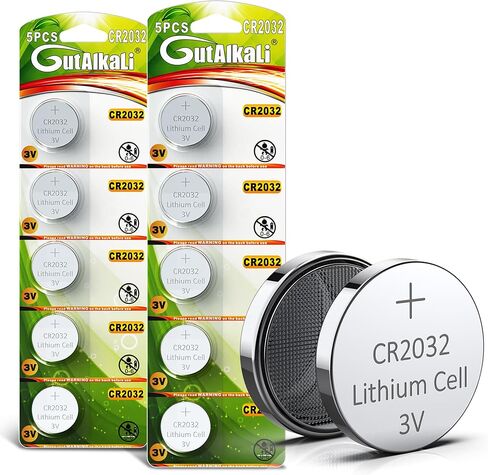 GutAlkaLi 20 Pack CR2032 Batteries - CR2032 3V Battery - CR 2032, 3 Volt Coin Battery in Saudi Arabia