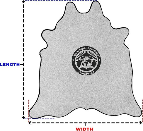 Sunshine Cowhides 100% Genuine Palomino Beige and White Cowhide Rug - Modern Style Animal Skin Rug & Floor Carpet for Living Room, Bedroom, Kitchen & More - Extra Large (6x7-8 Ft.) in Kuwait