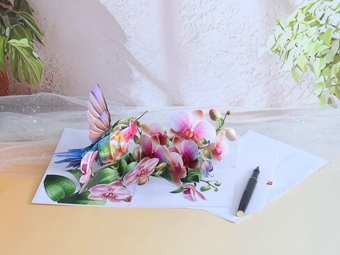 بطاقة عيد ميلاد مع الورود - بطاقات عيد ميلاد سعيد للنساء ، مثالية لإضافة لمسة من جمال الأزهار إلى رسائلك ، بطاقة عيد الحب ، بطاقة لأي مناسبة in Kuwait