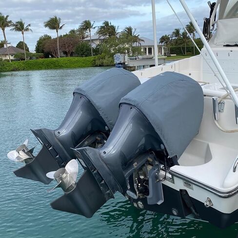 Oceansouth Custom Fit Cowling Storage Covers for Yamaha Outboard Engine (F250, F300 (2023) & F350 V6 4.3L (2024)) (Not to be Used Whilst Engine is Running) in Kuwait