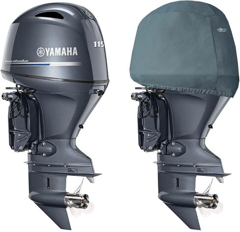 Oceansouth Custom Fit Cowling Storage Covers for Yamaha Outboard Engine (F250, F300 (2023) & F350 V6 4.3L (2024)) (Not to be Used Whilst Engine is Running) in Kuwait