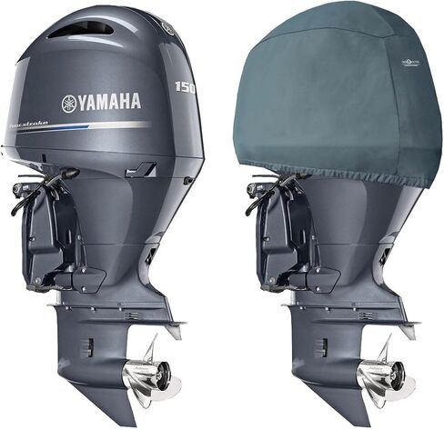 Oceansouth Custom Fit Cowling Storage Covers for Yamaha Outboard Engine (F250, F300 (2023) & F350 V6 4.3L (2024)) (Not to be Used Whilst Engine is Running) in Kuwait
