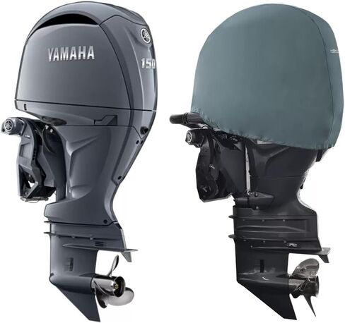 Oceansouth Custom Fit Cowling Storage Covers for Yamaha Outboard Engine (F250, F300 (2023) & F350 V6 4.3L (2024)) (Not to be Used Whilst Engine is Running) in Kuwait