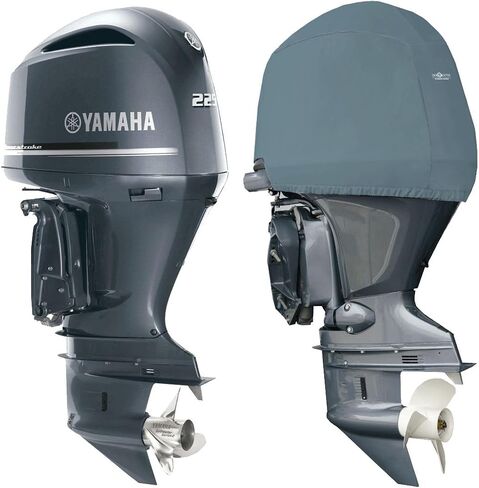 Oceansouth Custom Fit Cowling Storage Covers for Yamaha Outboard Engine (F250, F300 (2023) & F350 V6 4.3L (2024)) (Not to be Used Whilst Engine is Running) in Kuwait