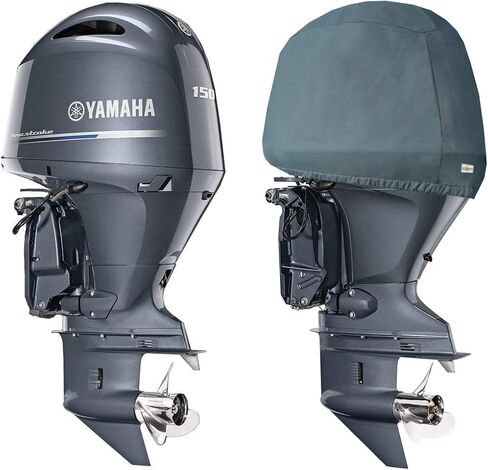 Oceansouth Custom Fit Cowling Storage Covers for Yamaha Outboard Engine (F250, F300 (2023) & F350 V6 4.3L (2024)) (Not to be Used Whilst Engine is Running) in Kuwait