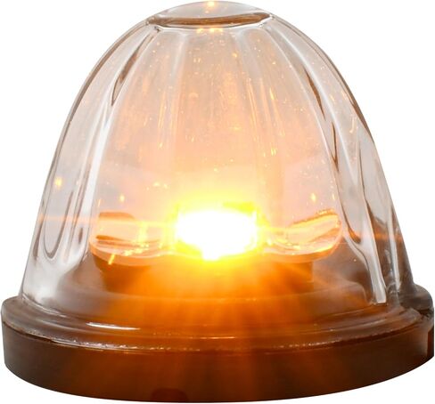 GG Grand General 81643 Amber/Clear Super Star 1 LED Watermelon Glass Sealed Light in Saudi Arabia