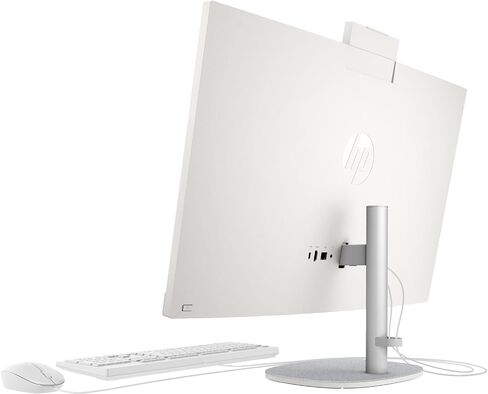 HP 2021 22 All in One Desktop, 22" FHD Display, Intel Celeron G5905T Processor, 16GB DDR4 Memory, 512GB PCIe NVMe M.2 SSD, Pop-up Webcam, DVD-RW, USB Wired Mouse & Keyboard, Windows 10 Home, White in Saudi Arabia