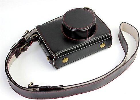 X100 Case ، Bolinus Pu Leather Fullbody Camera Case Cover for Fujifilm Fuji X100 X100S X100T VERTY VELITY + NECK STRAP -COFFEE in Kuwait