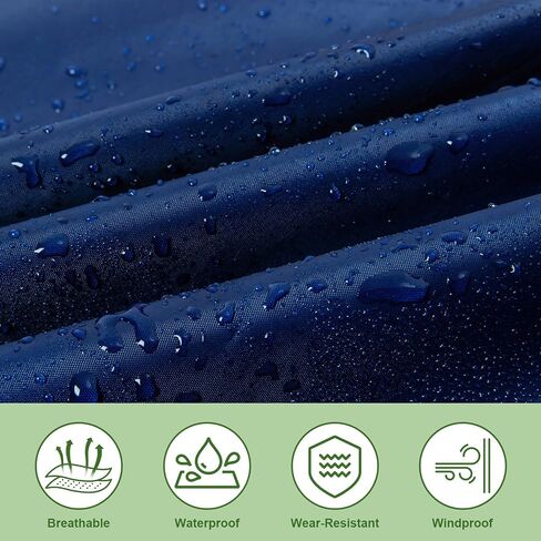 Hooded Rain Ponchos for Adult - Rain Coat and Rain Jacket with Waterproof Pocket and Zipper in Saudi Arabia