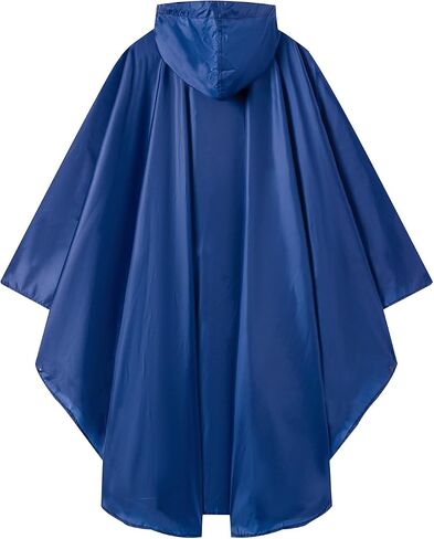 Hooded Rain Ponchos for Adult - Rain Coat and Rain Jacket with Waterproof Pocket and Zipper in Saudi Arabia