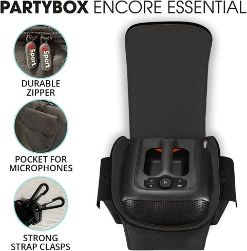 JBL PARTYBOX Encore Essential Portable Party Speaker Bundle with gSport Carry Bag (Black) in Saudi Arabia