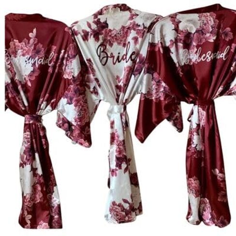 Bridesmaid Gifts, Bridesmaid Robes, Wedding Robes, Bridal Party Gift, Bridesmaid Robe, Satin Robe, Bridal Party Robes, Personalized Robe in Saudi Arabia