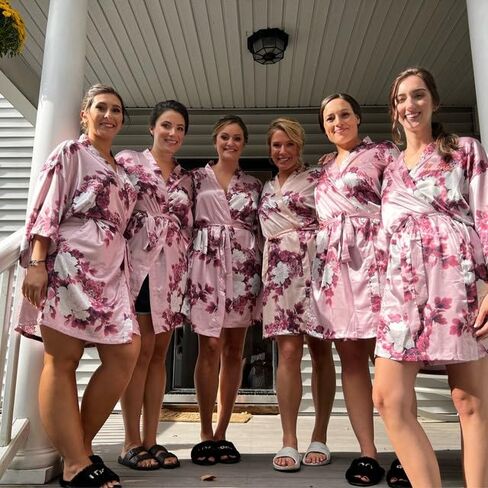 Bridesmaid Gifts, Bridesmaid Robes, Wedding Robes, Bridal Party Gift, Bridesmaid Robe, Satin Robe, Bridal Party Robes, Personalized Robe in Saudi Arabia